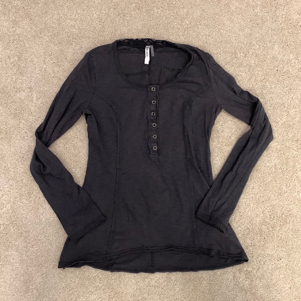 Dark grey long sleeve size large top
